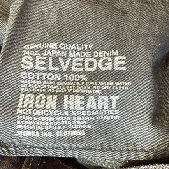 Men's Iron Heart Japanese denim - Picture 5 of 5